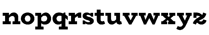 Cattivo Extra Bold Font LOWERCASE