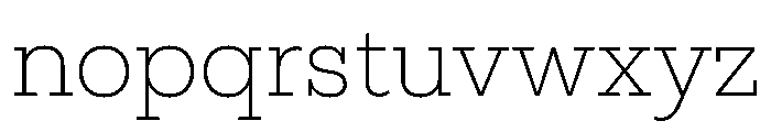 Cattivo Extra Light Font LOWERCASE