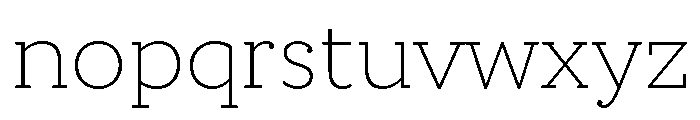 Cattivo Light Font LOWERCASE