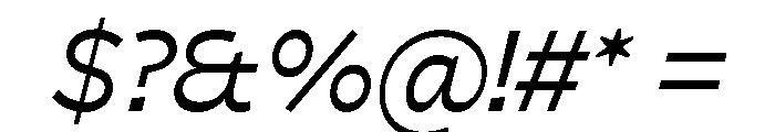 Cattivo Regular Italic Font OTHER CHARS