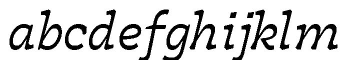 Cattivo Regular Italic FONT