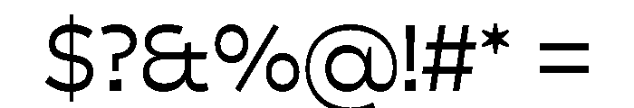 Cattivo Regular Font OTHER CHARS