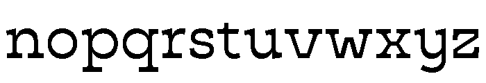 Cattivo Regular Font LOWERCASE