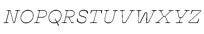 Cattivo Thin Italic Font UPPERCASE