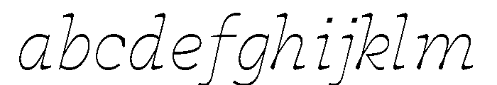 Cattivo Thin Italic FONT