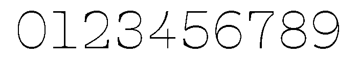 Cattivo Thin Font OTHER CHARS