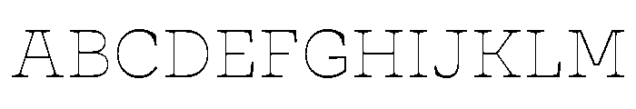 Cattivo Thin Font UPPERCASE