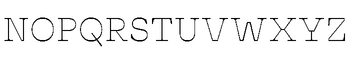 Cattivo Thin Font UPPERCASE