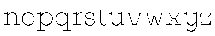 Cattivo Thin Font LOWERCASE