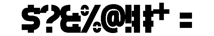 CAEDOS Bold Font OTHER CHARS