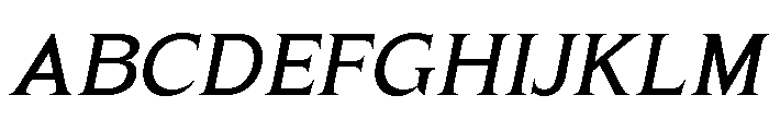 CASALE del NATURA Italic Font UPPERCASE
