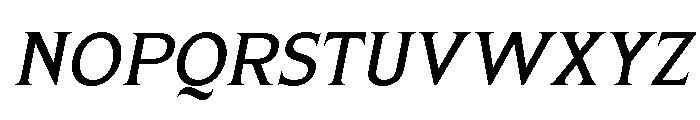 CASALE del NATURA Italic Font UPPERCASE