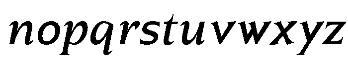 CASALE del NATURA Italic Font LOWERCASE