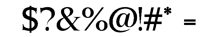 CASALE del NATURA Regular Font OTHER CHARS
