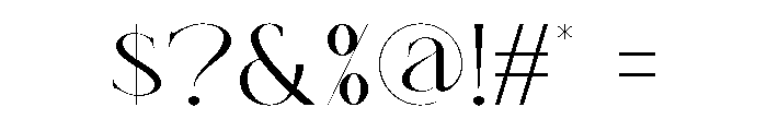 CASERO Font OTHER CHARS