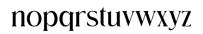 CASPER ROOMER Font LOWERCASE
