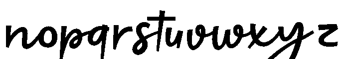 CATHERLY-Regular Font LOWERCASE