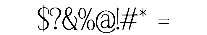 Cabin Font OTHER CHARS