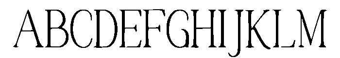 Cabin Font UPPERCASE