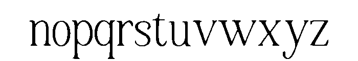 Cabin Font LOWERCASE