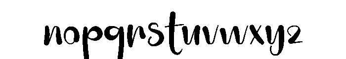 Cacha Brights Font LOWERCASE
