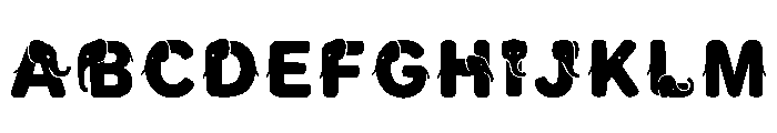 Cackle Regular Font UPPERCASE