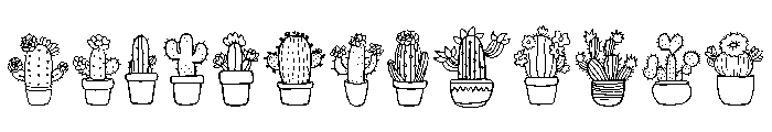Cactus Pot FONT