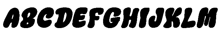 Cadel Italic Font UPPERCASE