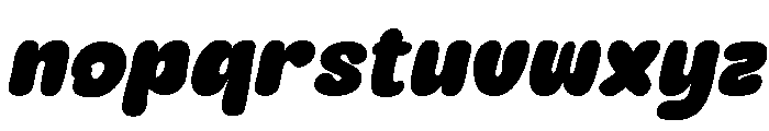 Cadel Italic Font LOWERCASE