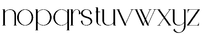 Cadera Font LOWERCASE