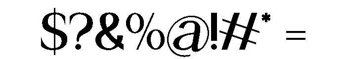 Caelune Beauty Regular Font OTHER CHARS