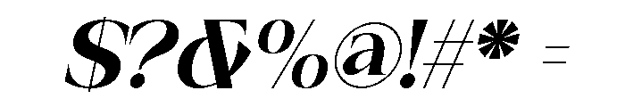 Caelvin Italic Font OTHER CHARS