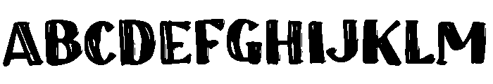 Caesar Salad Font UPPERCASE