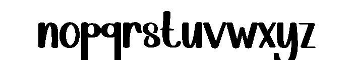 Cafe Morning Font LOWERCASE