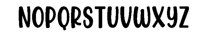 Cafe Wiggle Regular Font UPPERCASE