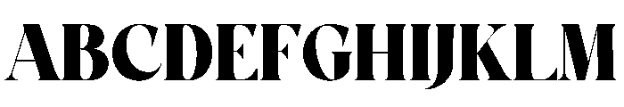 Caffin Font UPPERCASE