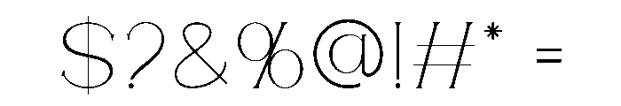 Cafgirst Font OTHER CHARS