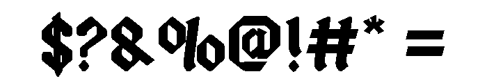 Caflical Font OTHER CHARS