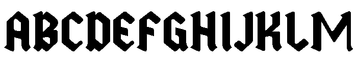 Caflical Font UPPERCASE