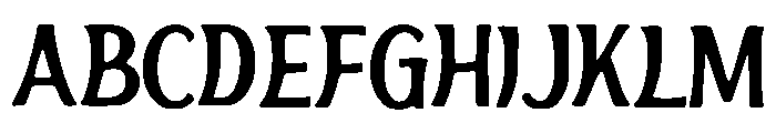 Caga Font UPPERCASE
