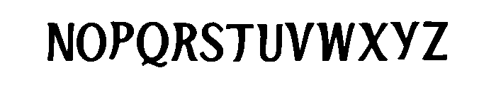 Caga Font LOWERCASE