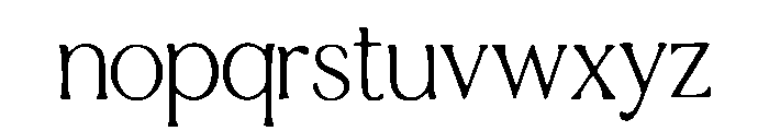 Cagu Font LOWERCASE