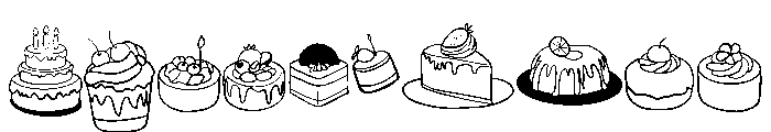 Cake Doodle Font OTHER CHARS