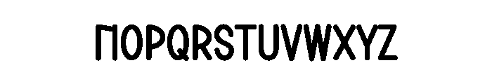 Cake New Year Font LOWERCASE