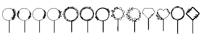 Cake Topper Bloom Font UPPERCASE