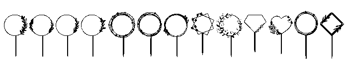 Cake Topper Bloom FONT
