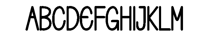 Cake Winter Font UPPERCASE