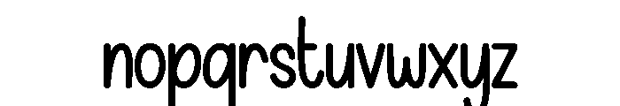 Cake Winter Font LOWERCASE