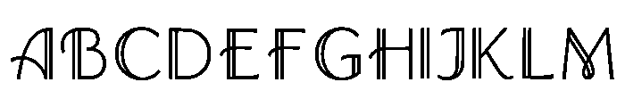 Cal Regular Font UPPERCASE