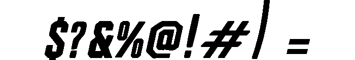 Calabria Italic Font OTHER CHARS